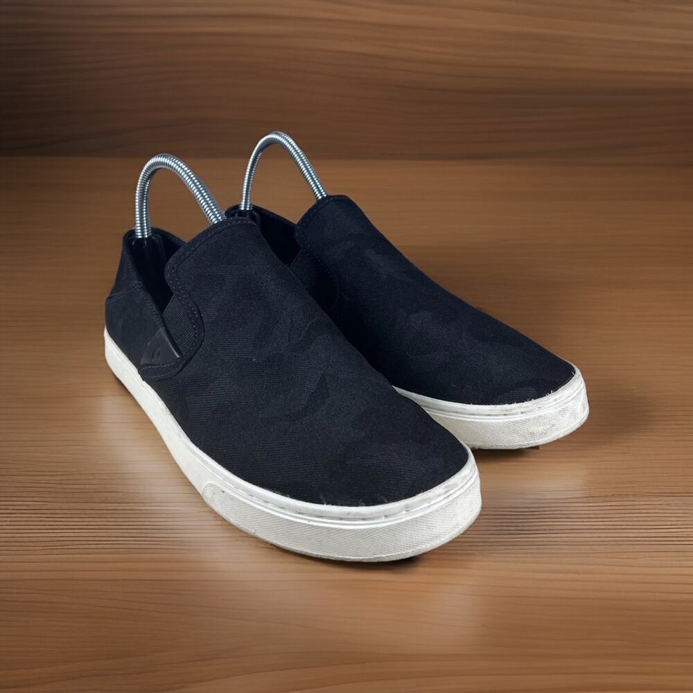 Olukai Shoes Womens Size 7.5 Black Camouflage Pehuea Pai Slip On Sneakers